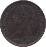 1865 FARTHING ( EF ) - FARTHING - Cambridgeshire Coins