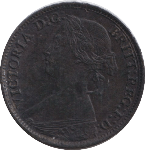 1865 FARTHING ( EF ) - FARTHING - Cambridgeshire Coins