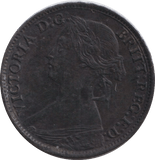 1865 FARTHING ( EF ) - FARTHING - Cambridgeshire Coins