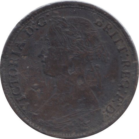 1865 FARTHING ( GF ) - FARTHING - Cambridgeshire Coins