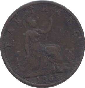 1865 FARTHING ( GF ) - FARTHING - Cambridgeshire Coins