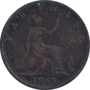 1865 FARTHING ( VF ) - FARTHING - Cambridgeshire Coins