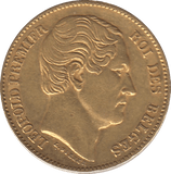 1865 GOLD 20 FRANCS BELGIUM - GOLD WORLD COINS - Cambridgeshire Coins