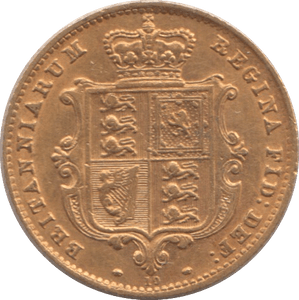 1865 GOLD HALF SOVEREIGN ( EF ) DIE 10 - Half Sovereign - Cambridgeshire Coins