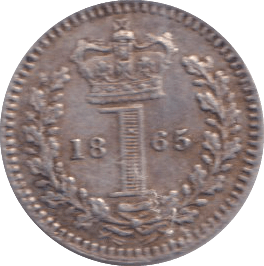 1865 MAUNDY ONE PENNY ( GVF ) - MAUNDY ONE PENNY - Cambridgeshire Coins