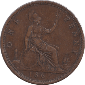 1865 PENNY ( GF ) - PENNY - Cambridgeshire Coins