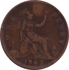 1865 PENNY ( GF ) - PENNY - Cambridgeshire Coins