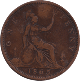 1865 PENNY ( GF ) - PENNY - Cambridgeshire Coins