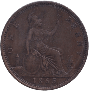 1865 PENNY ( VF ) - PENNY - Cambridgeshire Coins