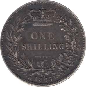 1865 SHILLING DIE 92 ( VF ) - SHILLING - Cambridgeshire Coins