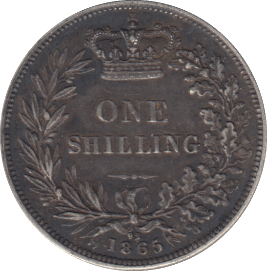 1865 SHILLING DIE 92 ( VF ) - SHILLING - Cambridgeshire Coins