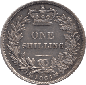 1865 SHILLING ( EF ) DIE 68 - Shilling - Cambridgeshire Coins