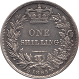 1865 SHILLING ( EF ) DIE 68 - Shilling - Cambridgeshire Coins