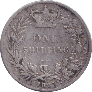 1865 SHILLING ( FAIR ) DIE 16 - SHILLING - Cambridgeshire Coins