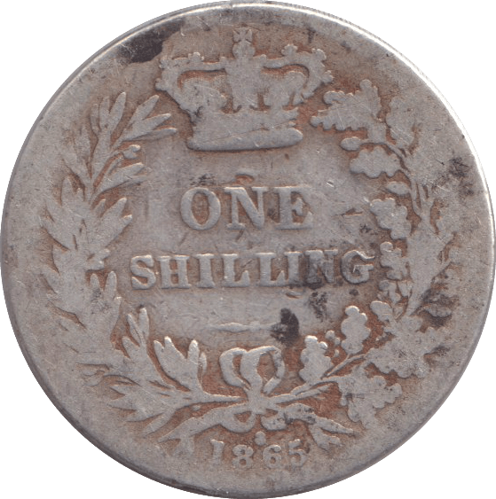 1865 SHILLING ( FAIR ) - SHILLING - Cambridgeshire Coins