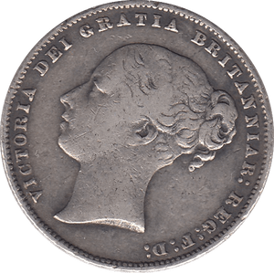 1865 SHILLING ( FINE ) DIE 89 - SHILLING - Cambridgeshire Coins