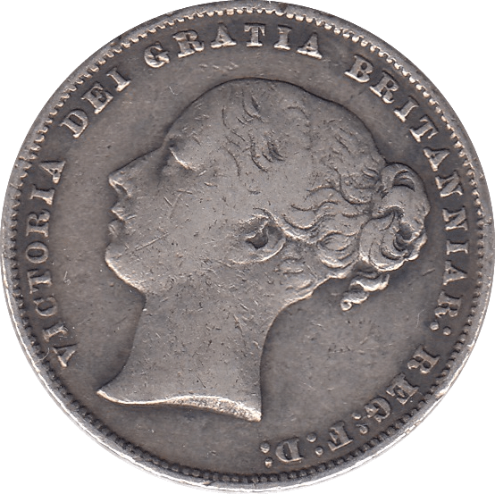 1865 SHILLING ( FINE ) DIE 89 - SHILLING - Cambridgeshire Coins