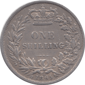 1865 SHILLING ( GF ) - SHILLING - Cambridgeshire Coins