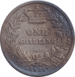 1865 SHILLING ( GF ) - SHILLING - Cambridgeshire Coins