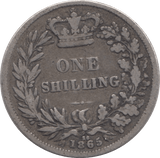 1865 SHILLING ( NF ) DIE 16 - Shilling - Cambridgeshire Coins