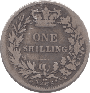 1865 SHILLING ( NF ) - SHILLING - Cambridgeshire Coins
