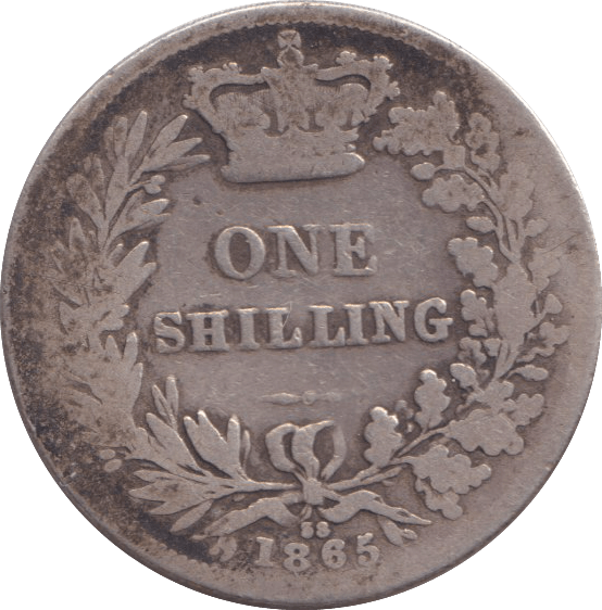 1865 SHILLING ( NF ) - SHILLING - Cambridgeshire Coins