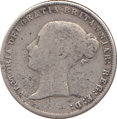 1865 SIXPENCE ( FINE ) - SIXPENCE - Cambridgeshire Coins