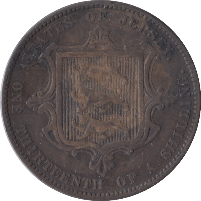 1866 1/13 SHILLING JERSEY - SILVER WORLD COINS - Cambridgeshire Coins