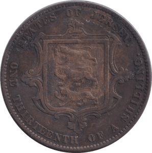 1866 1/13 SHILLING JERSEY - WORLD COINS - Cambridgeshire Coins