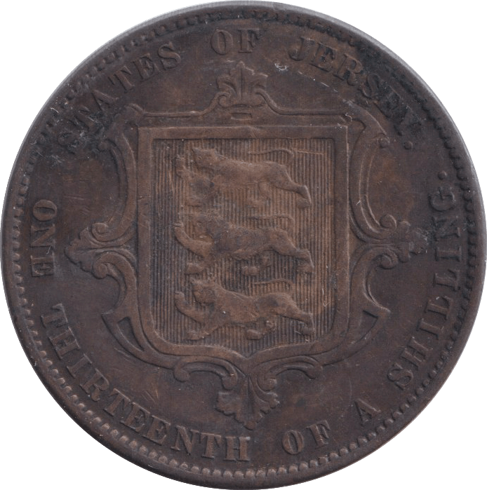 1866 1/13 SHILLING JERSEY - WORLD COINS - Cambridgeshire Coins