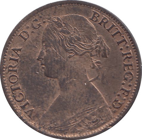 1866 FARTHING ( AUNC ) - FARTHING - Cambridgeshire Coins