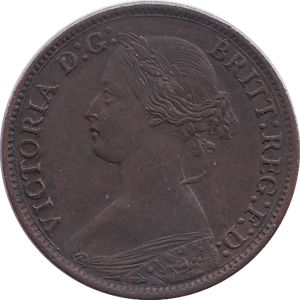 1866 FARTHING ( EF ) - Farthing - Cambridgeshire Coins