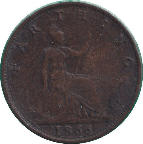 1866 FARTHING ( GF ) - FARTHING - Cambridgeshire Coins