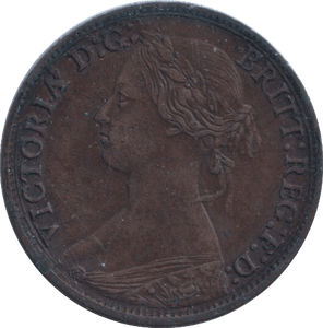 1866 FARTHING ( GVF ) - FARTHING - Cambridgeshire Coins