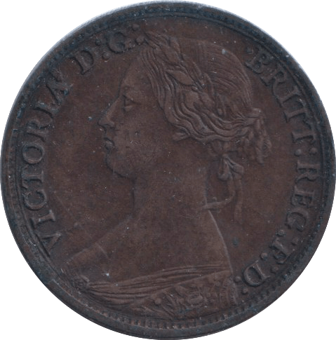 1866 FARTHING ( GVF ) - FARTHING - Cambridgeshire Coins