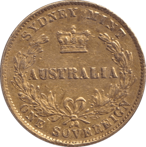 1866 GOLD AUSTRALIAN SOVEREIGN ( GVF ) - SOVEREIGN - Cambridgeshire Coins
