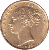 1866 GOLD SOVEREIGN ( EF ) - SOVEREIGN - Cambridgeshire Coins