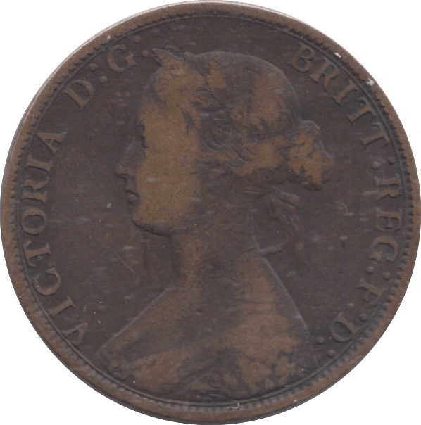 1866 HALFPENNY ( FINE ) - HALFPENNY - Cambridgeshire Coins
