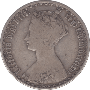 1866 ONE FLORIN ( FINE ) - FLORIN - Cambridgeshire Coins