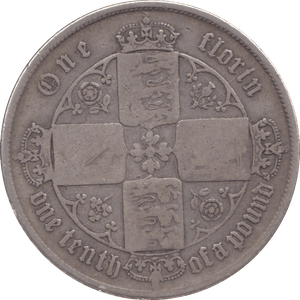 1866 ONE FLORIN ( FINE ) - FLORIN - Cambridgeshire Coins