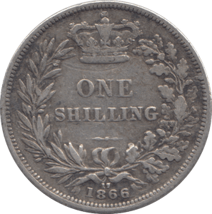 1866 ONE SHILLING ( FINE ) - SHILLING - Cambridgeshire Coins