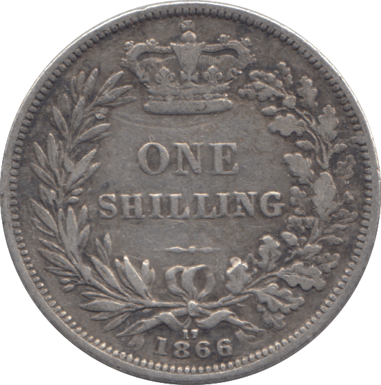 1866 ONE SHILLING ( FINE ) - SHILLING - Cambridgeshire Coins