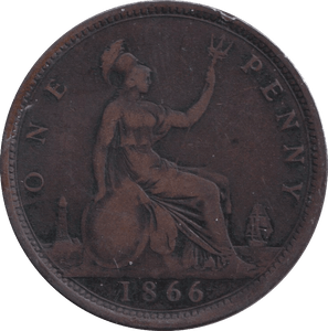 1866 PENNY ( FINE ) - PENNY - Cambridgeshire Coins