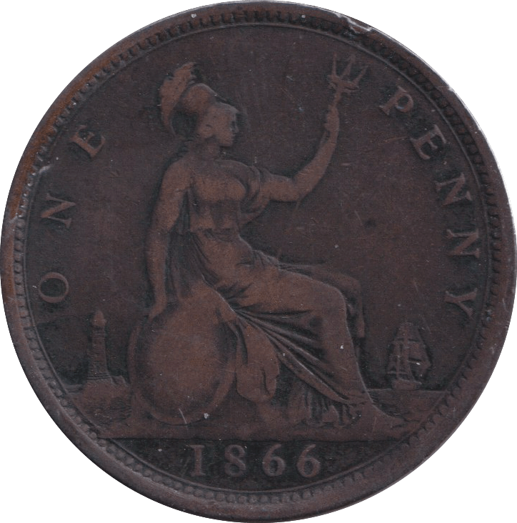 1866 PENNY ( FINE ) - PENNY - Cambridgeshire Coins
