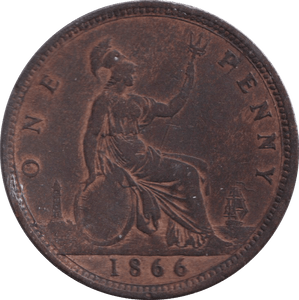 1866 PENNY ( FINE ) - PENNY - Cambridgeshire Coins