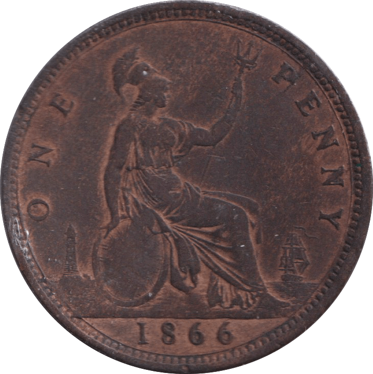 1866 PENNY ( FINE ) - PENNY - Cambridgeshire Coins