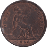1866 PENNY ( FINE ) - PENNY - Cambridgeshire Coins