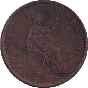 1866 PENNY ( FINE ) - PENNY - Cambridgeshire Coins