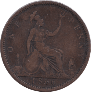 1866 PENNY ( FINE ) - PENNY - Cambridgeshire Coins