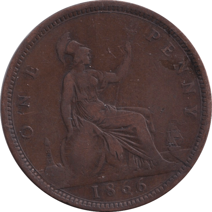 1866 PENNY ( GVF ) - PENNY - Cambridgeshire Coins